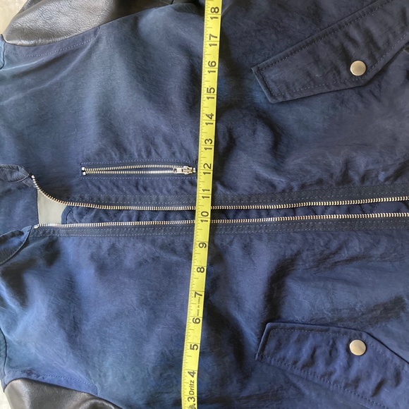 ACNE STUDIOS bomber jacket with leather sleeves Mens Small/M or - Woman Medium - Picture 12 of 13